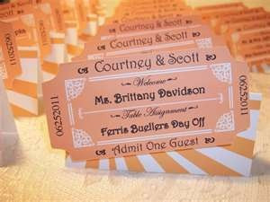 place cards...maybe add a quote from the movie too