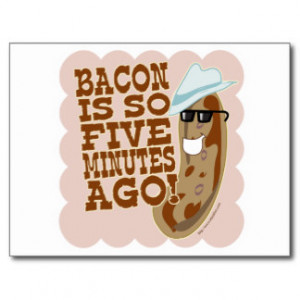 Sausage Vs. Bacon Postcard