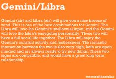 libra hmmm that sounds like a good match more but gemini and libra ...