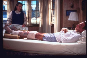 Still of Kathy Bates and James Caan in Misery (1990)