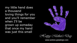 mothers day poems for children handprints