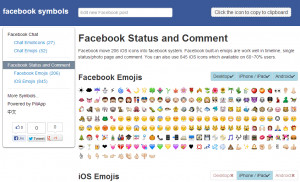 Symbols For Facebook Status