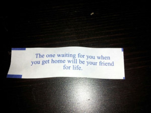 Fortune cookie quote