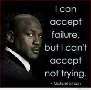 accept the failure, but I made success!