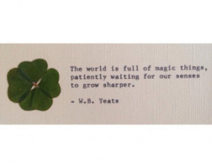 Yeats quote on magic