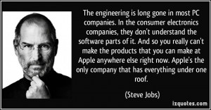 long gone in most PC companies. In the consumer electronics companies ...