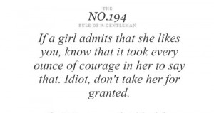 Tips & Rules Quote : If a girl admits she likes you
