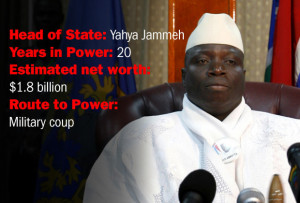 Tour Of African Tyrants Yahya Jammeh Card
