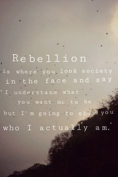 Rebellious Quotes Tumblr Rebellion quote i put together