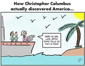 How Christopher Columbus actually discovered America...Here we are ...