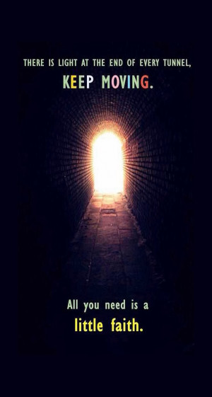 iPhone 5 Wallpaper Quotes parallax hope faith light tunnel