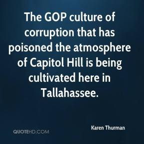 Karen Thurman - The GOP culture of corruption that has poisoned the ...