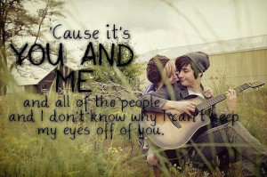 You and me lifehouse lyrics...love these lyrics and this song.