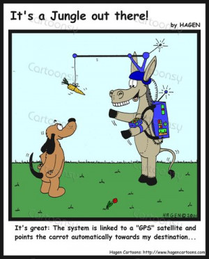 Horse and Carrot Cartoon
