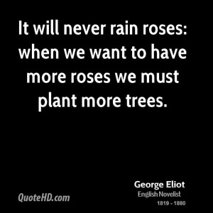 It will never rain roses: when we want to have more roses we must ...