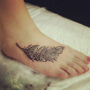 Cool Foot Tattoos : Unique Tattoo Design On Foot For Women