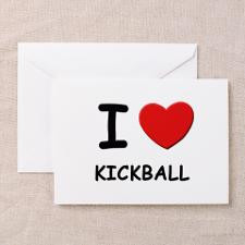 Love Kickball Greeting Cards For