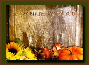 fall happy birthday