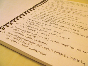 Make a Quote Book. I totally doing this!