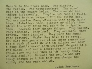 Jack Kerouac Quote Crazy Ones