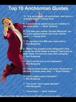 ANCHORMAN Top 10 Quotes