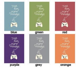 Gaming quote Illustration print xbox poster choice by BearAndRobot