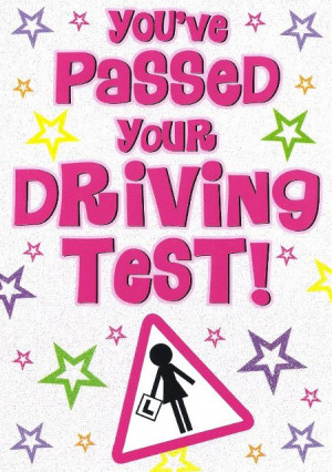 You've Passed Your Driving Test! (White Background)