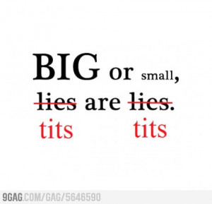 size does not matter.