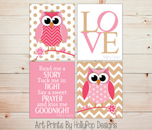... Tuck Me in Tight-Bedtime nursery quote-Cute Woodland Owl Wall Decor