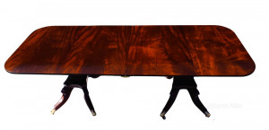 High Quality George III Twin Pedestal Dining Table