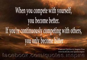 compete with yourself,fitness