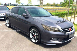 Modified Honda Accord Sedan (9th generation) with 19 inch 5 spokes ...