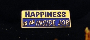 ... Anonymous Happiness Is An Inside Job Vest Pin NA Narcotics AA Al Anon