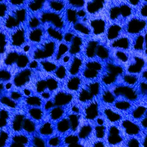 Blue Animal Print Fur Background Seamless
