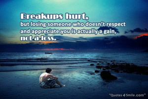 Breakups hurt, but losing someone who doesn’t respect and appreciate ...