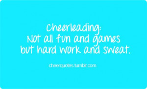 ... hard work and sweat. #cheerquotes #cheerleading #cheer #cheerleader