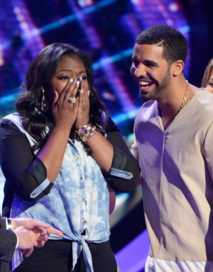 ... Stops By American Idol To Surprise Contestant Candice Glover (Photos