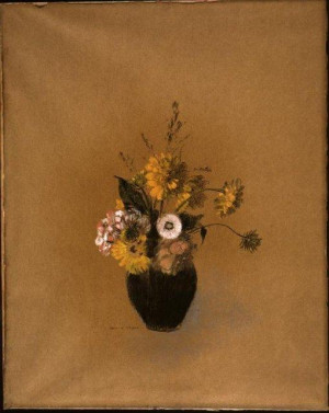 Vase With Flowers 1900 By Odilon Redon Original Dimensions 60 X 48 Cm ...