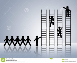 ... ladder of success and getting job promotion career move work ambition