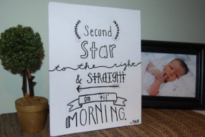 Peter Pan Quote Canvas Panel