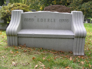 Description Bench at Grave of Gertrude Ederle 1024.jpg
