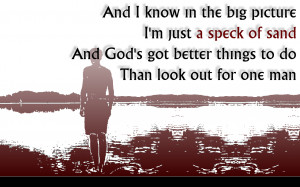 God Must Be Busy - Brooks & Dunn Song Lyric Quote in Text Image