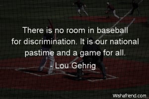 Baseball Lou Gehrig Quote