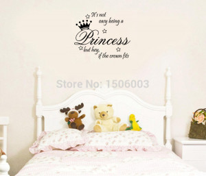 princess wall quotes and princess wall decals for the future queen in