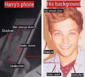 Louis is definitely Harry’s phone background
