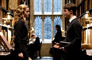 The Hogwarts Library from Every Harry Potter Movie