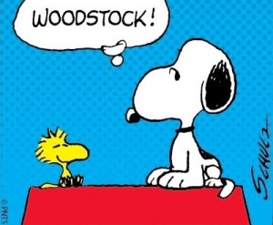 Woodstock and Snoopy cartoon via www.Facebook.com/Snoopy