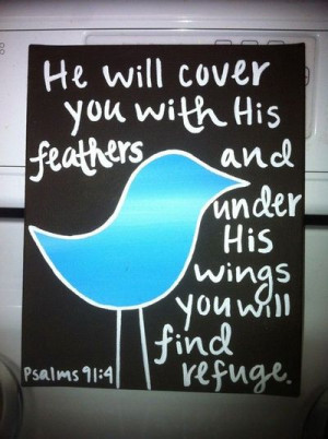 BIble Verse Bird Canvas