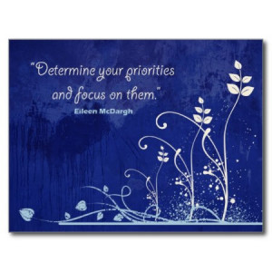Focus-Motivational Quote postcard postcard