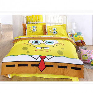 Yellow-Cute-Comforter-set-Queen-King-Size-Cotton-Sheet-set-New-Fashion ...